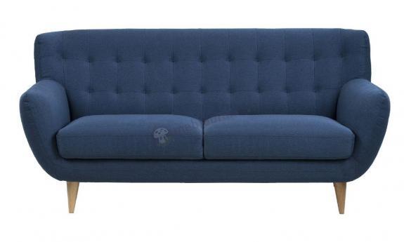 Actona Oswald ciemnoniebieska sofa trzyosobowa do salonu meblobranie
